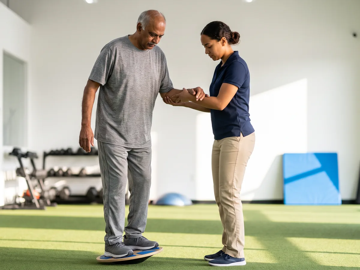 Balance and gait training session